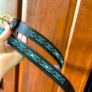 Lucky brand Tribal beaded belt